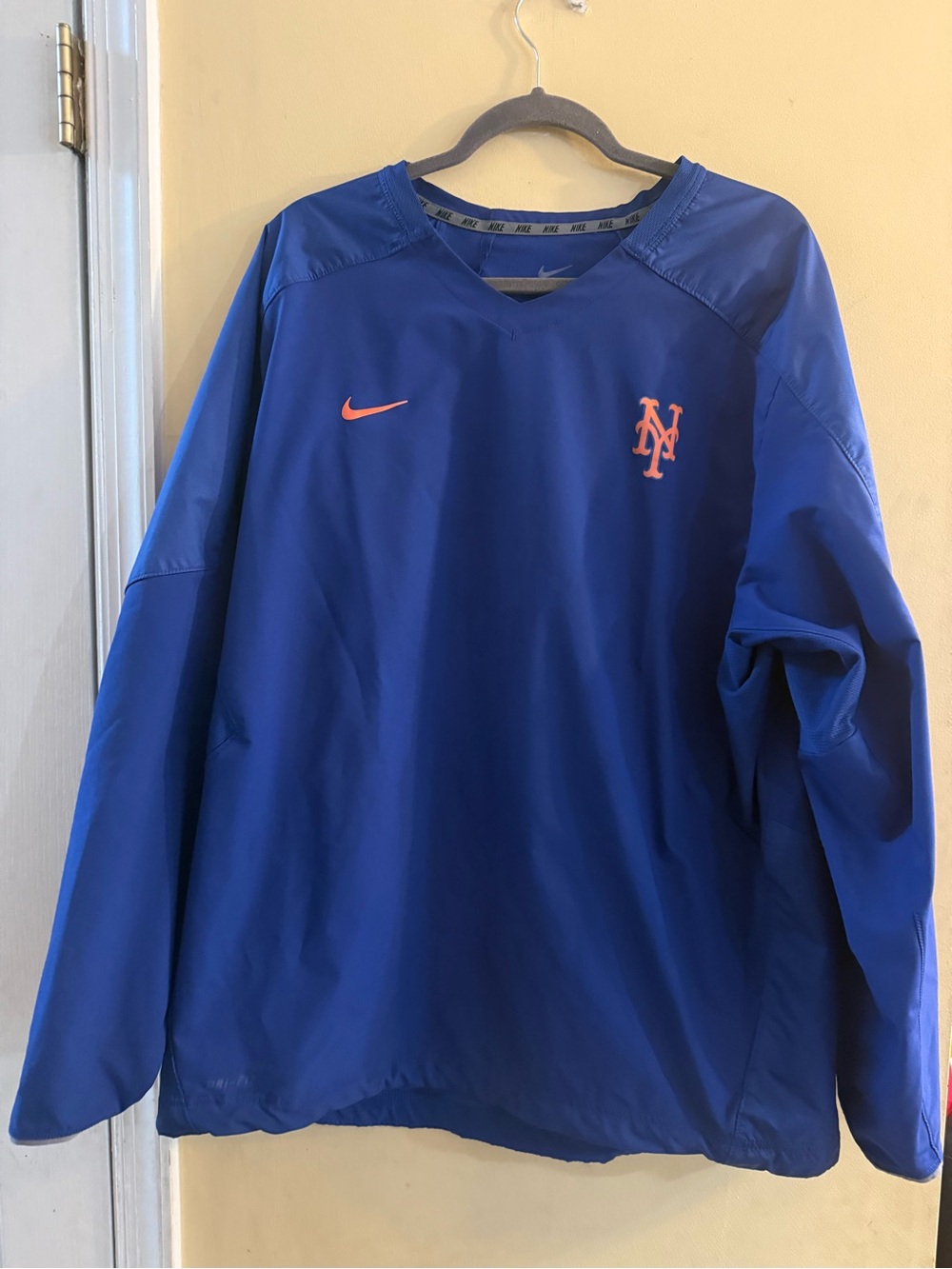 Nike Men's Blue New York Mets Pullover Windbreaker, XL